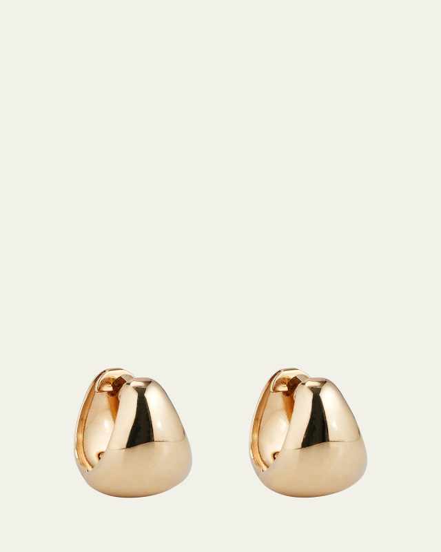 Danni Huggie Earrings in 14K Yellow Gold